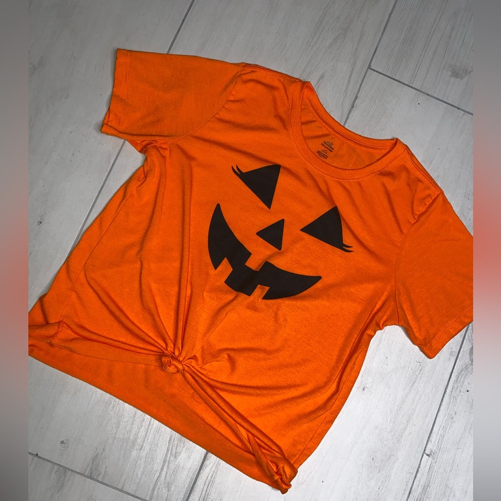 Women’s Halloween Pumpkin T-Shirt - Orange
